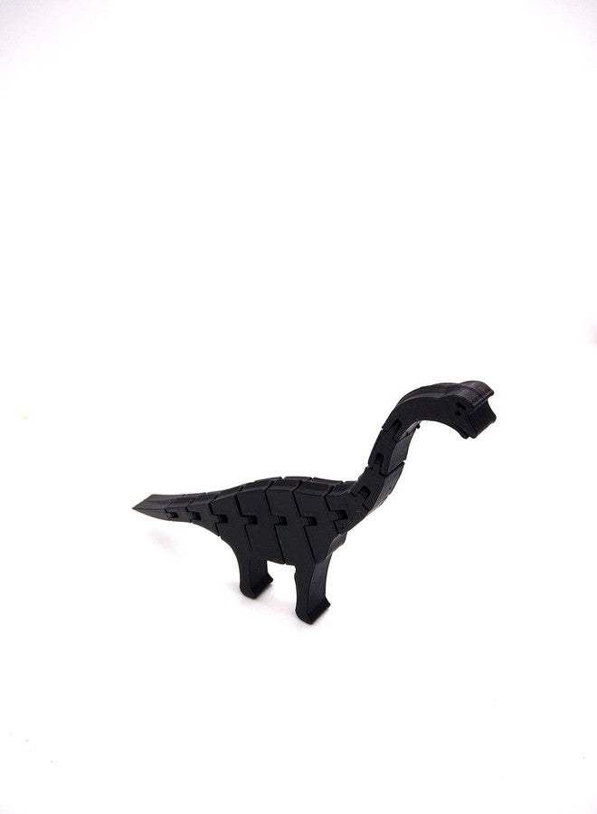 CERO 3D Printed Flexible Dinosaur (Black PLA Plastic) - Image 4